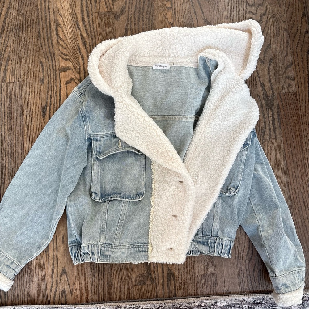 Vestique Denim Sherpa Jacket